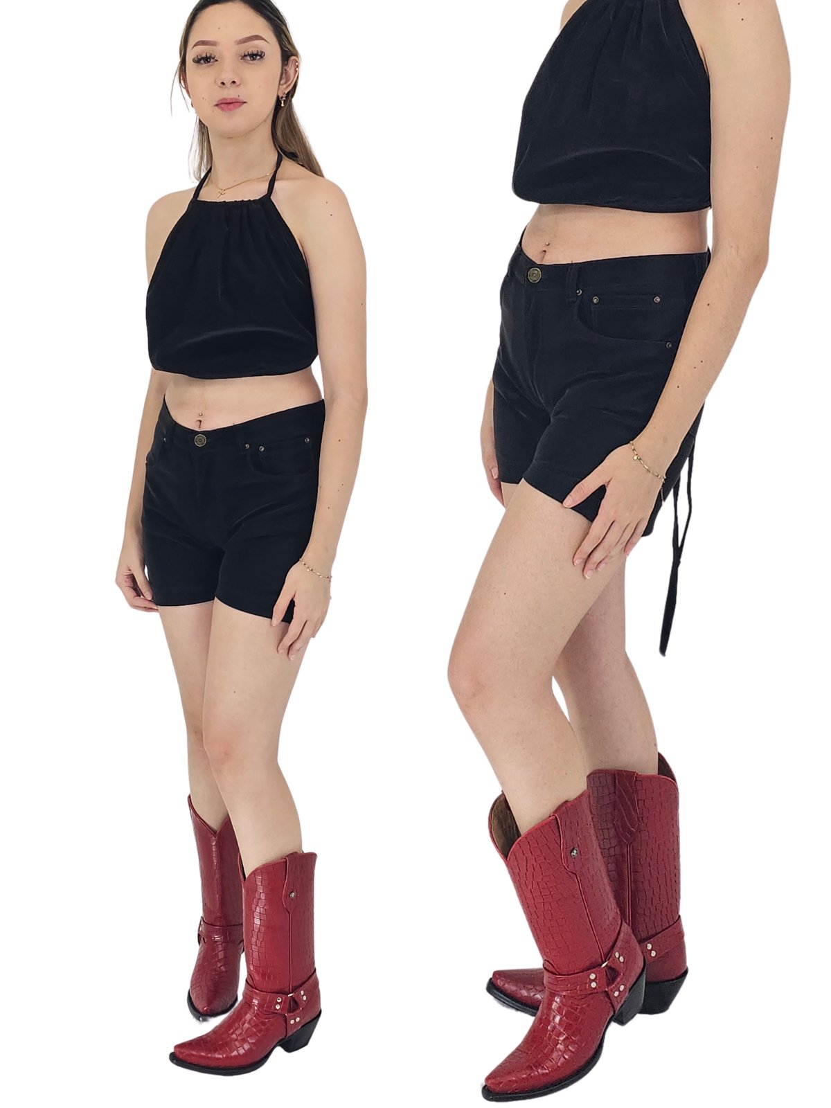 Buttery Soft Black Velvet Shorts – 5 - Pocket, Lightweight & Breathable Black - Tenku Designs