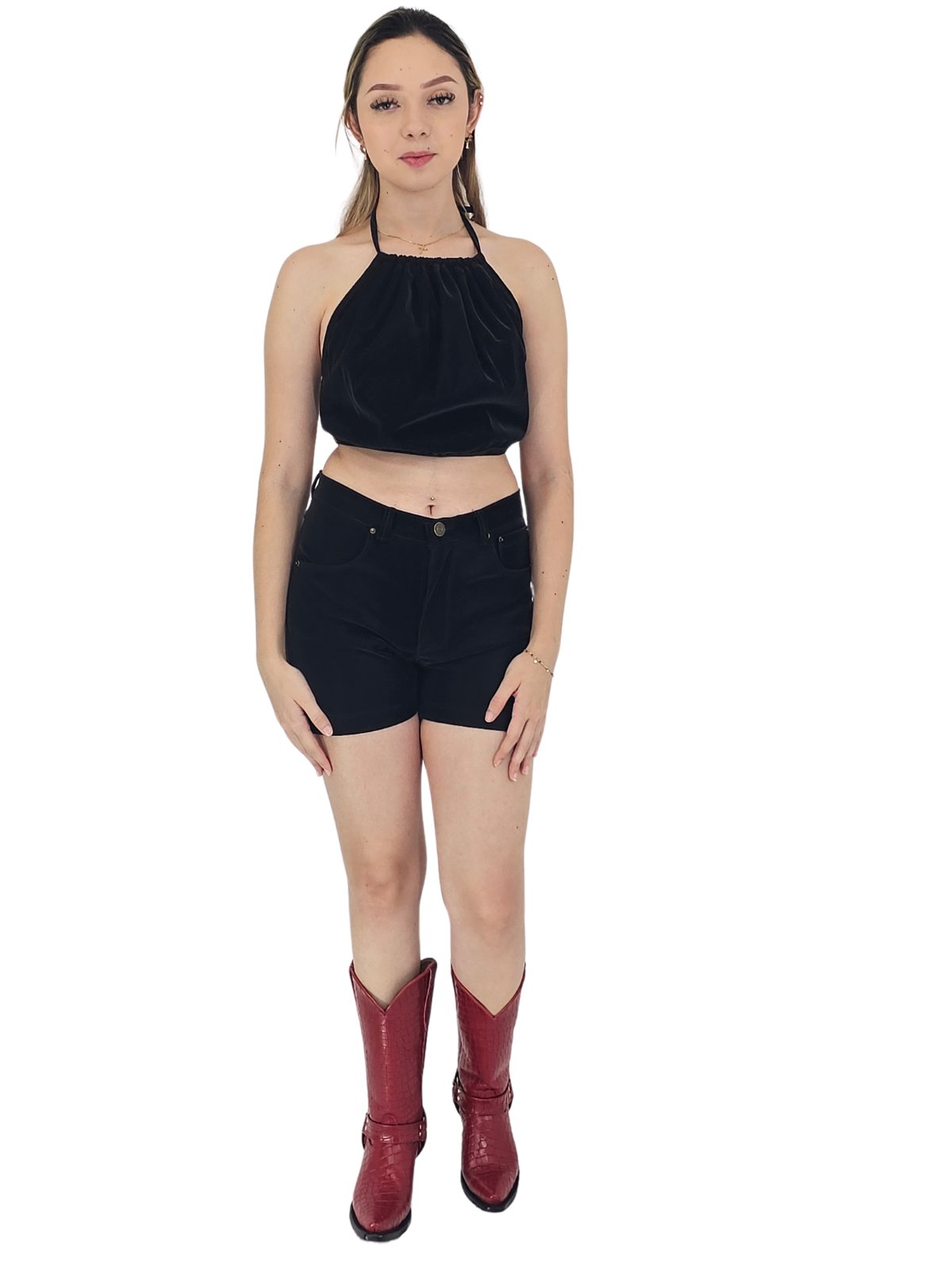 Buttery Soft Black Velvet Shorts – 5 - Pocket, Lightweight & Breathable Black - Tenku Designs