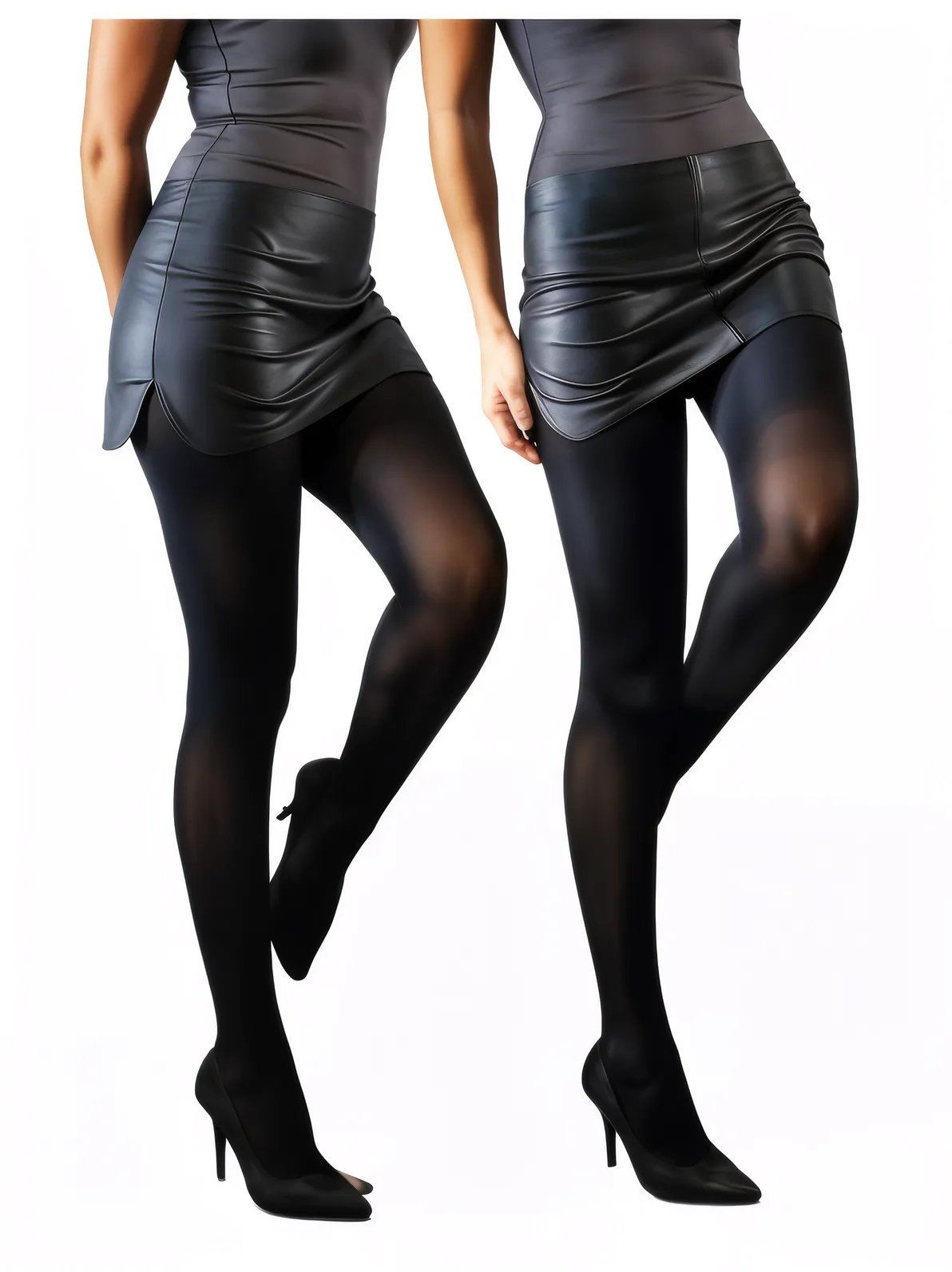 Lambskin Leather Mini Skirt Black * - Tenku Designs