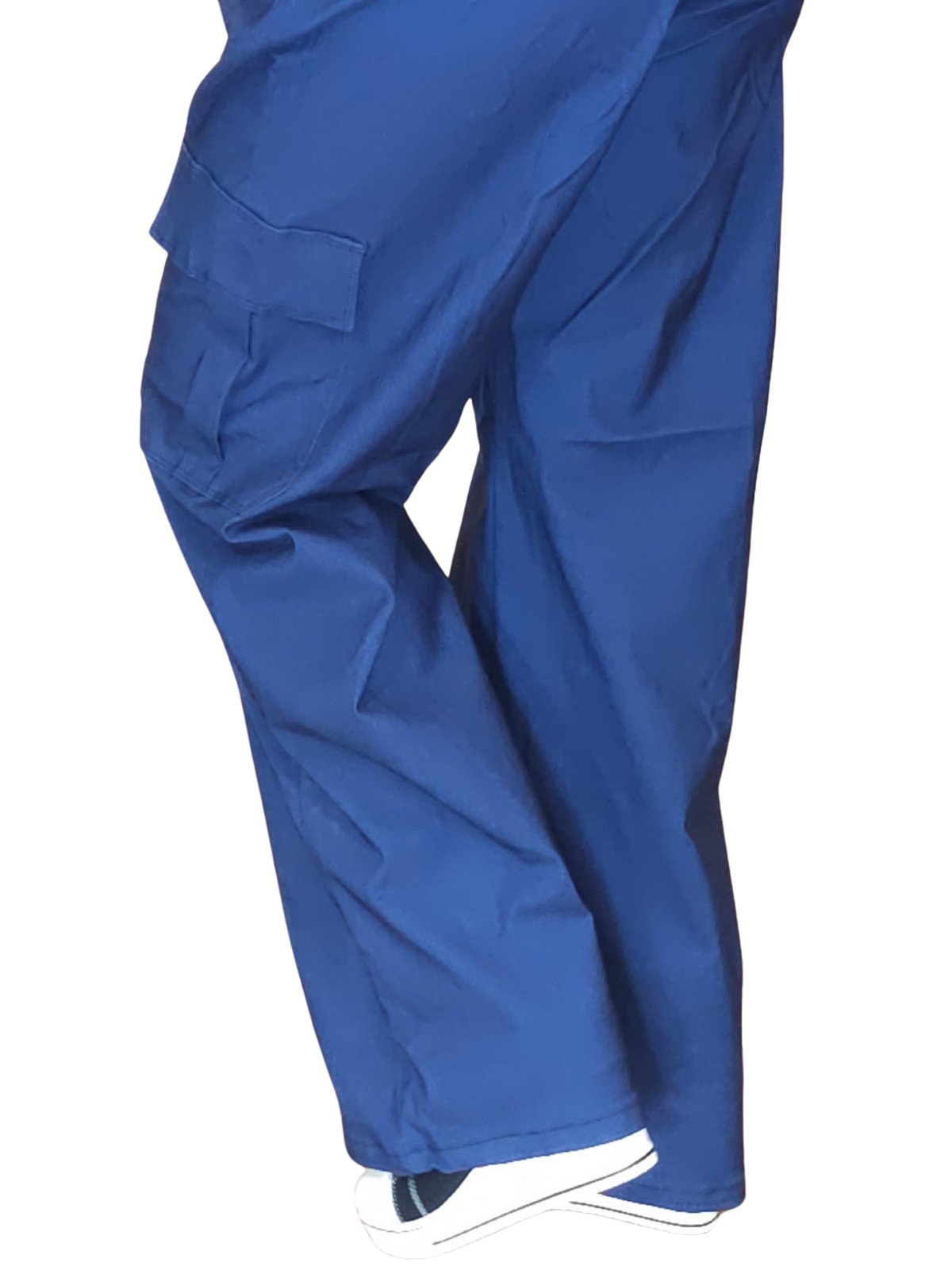 Navy Blue Oversized Cargo Pants – Stretchable & Trendy - Tenku Designs