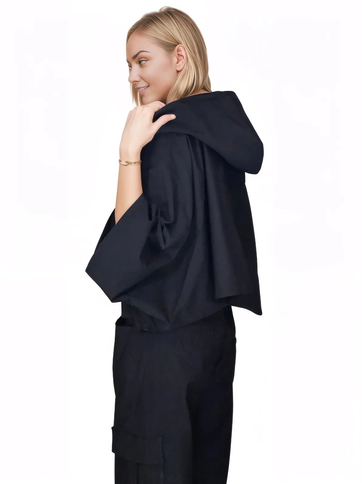 Oversized Pants Set Black - Tenku Designs