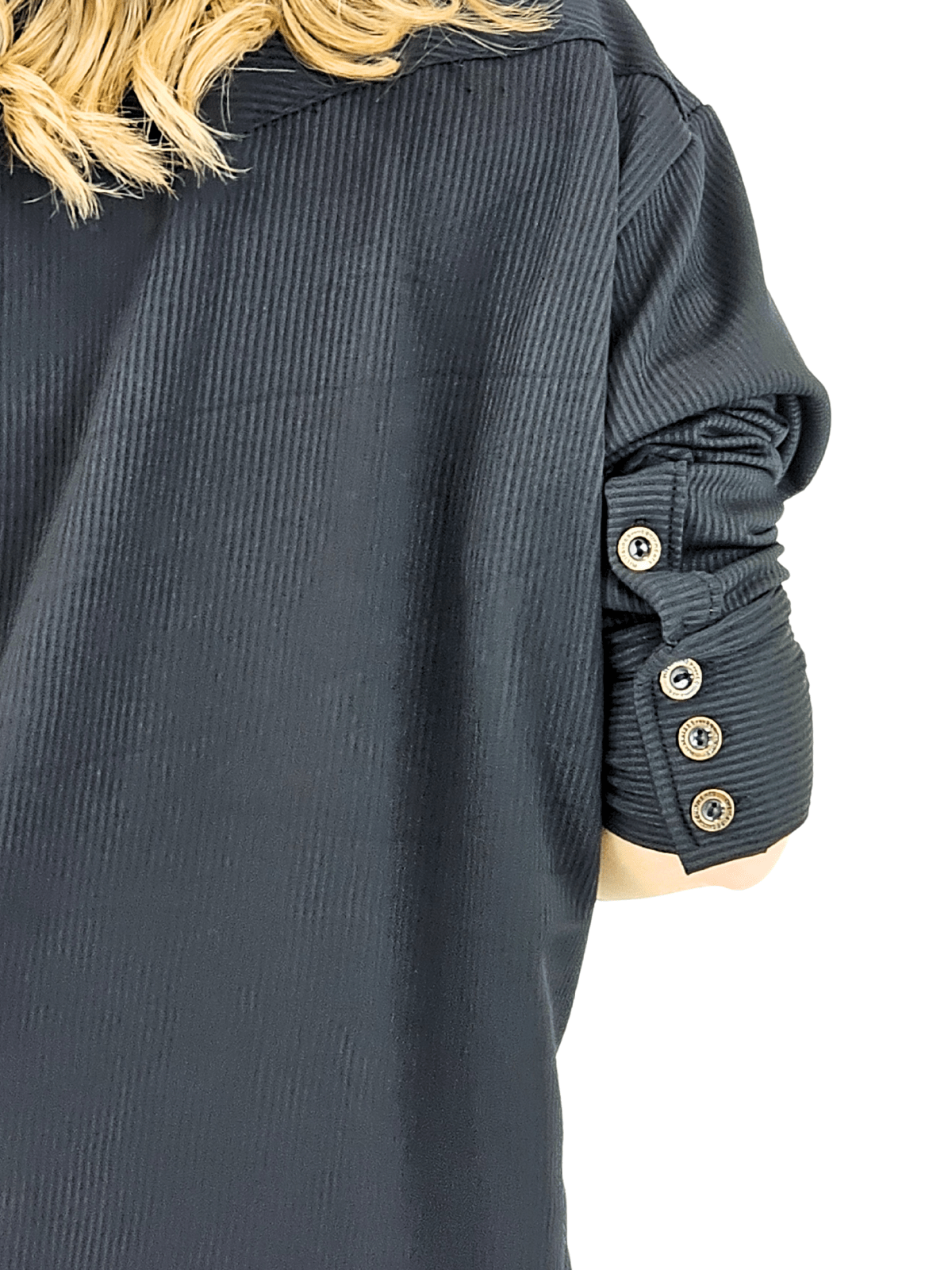Oversized Shirt – Luxe Comfort with Country - Chic Style Black - Tenku Designs