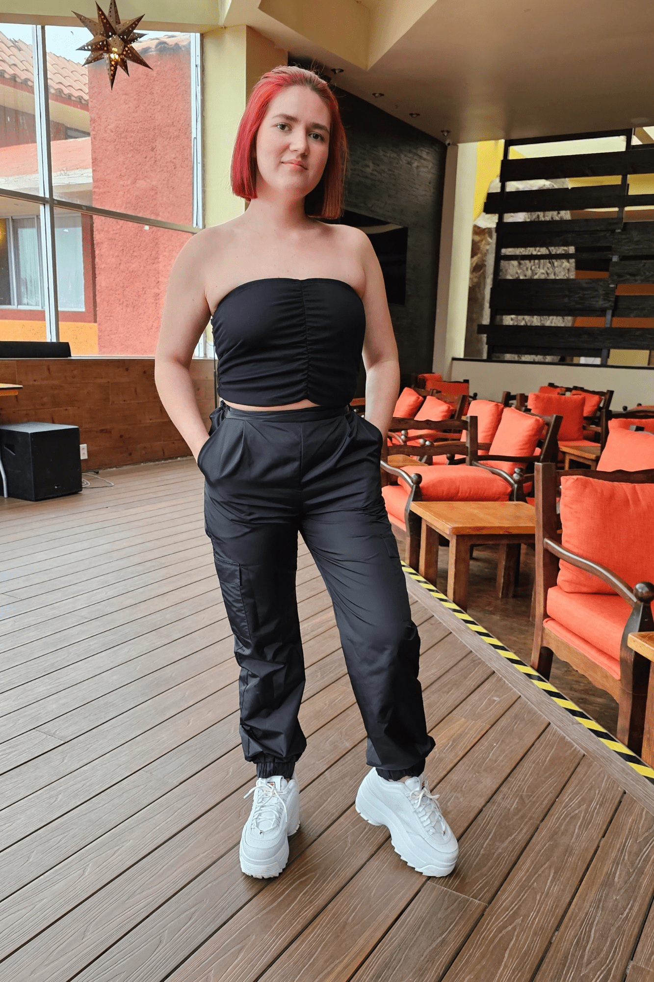 Strapless Mesh Crop Top - Soft & Breathable Fabric Black - Tenku Designs